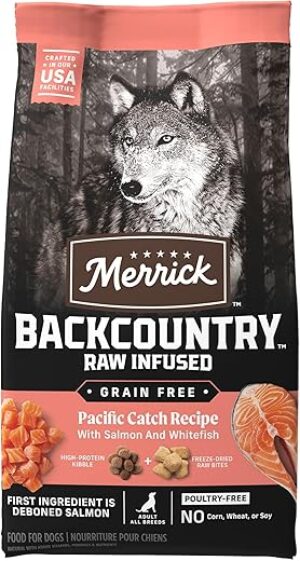Merrick Backcountry Grain Free Dog Kibble, Pacific Catch