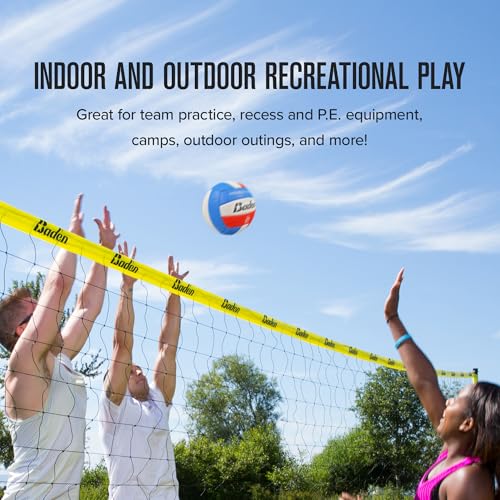Baden Premium Soft Leather Outdoor Volleyball 6 Pack - Image 3