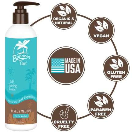 Bahama Tan Organic Self Tanner Lotion - Realistic Fake Tan & Self Tan Lotion - Image 4