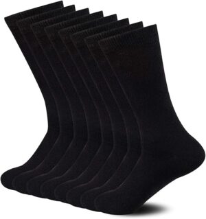 Sock Amazing Bamboo Rayon Super Soft Black Crew Socks