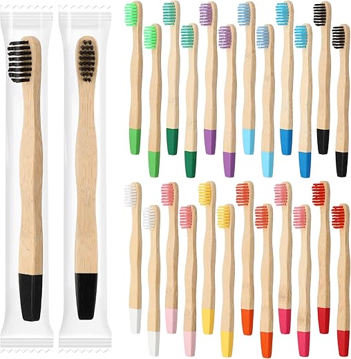 Estune Bamboo Soft Bristle Kids Toothbrushes