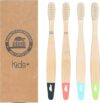 Sea Turtle Bamboo Toothbrushes, Soft For Kids (4 Pack)