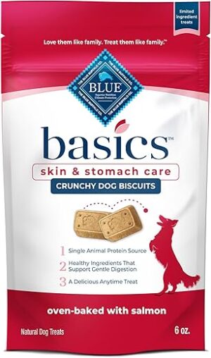 Blue Buffalo Basics Crunchy Dog Biscuits, Salmon & Potato