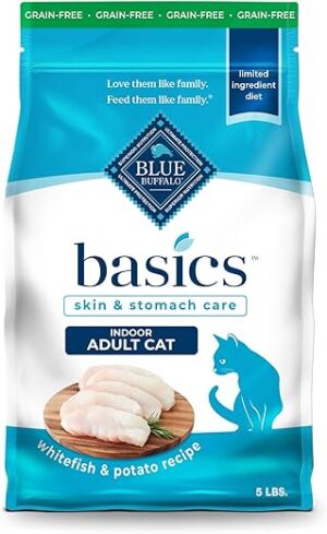 Blue Buffalo Basics Grain-Free Cat Food, Whitefish & Potato
