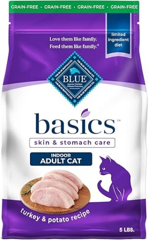 Blue Buffalo Basics Grain-Free Dry Cat Food, Turkey & Potato