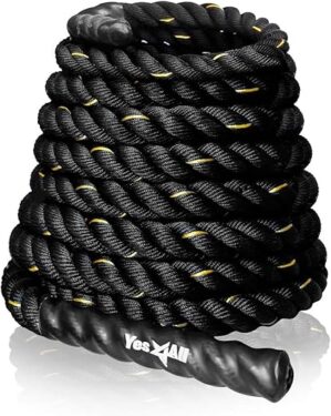 Yes4All Battle Rope 1.5/2 Inch Diameter Poly Dacron