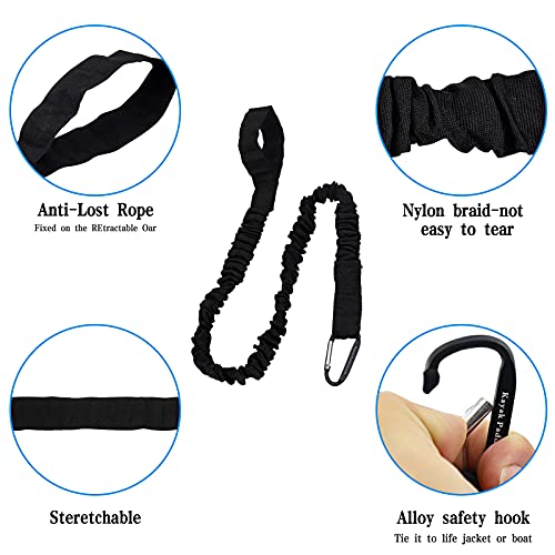 BB Hapeayou Kayak Paddle Leash Coiled Lanyard - Image 5