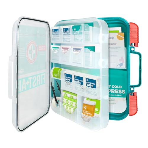 Be Smart Get Prepared First Aid Kit, 326 Piece, Teal - Image 4