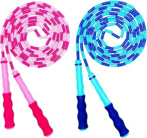 OHYAIAYN Beaded Adjustable Tangle-Free Jump Rope