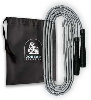 JOBEAR Athletics Beaded Jump Rope With Grip Handles