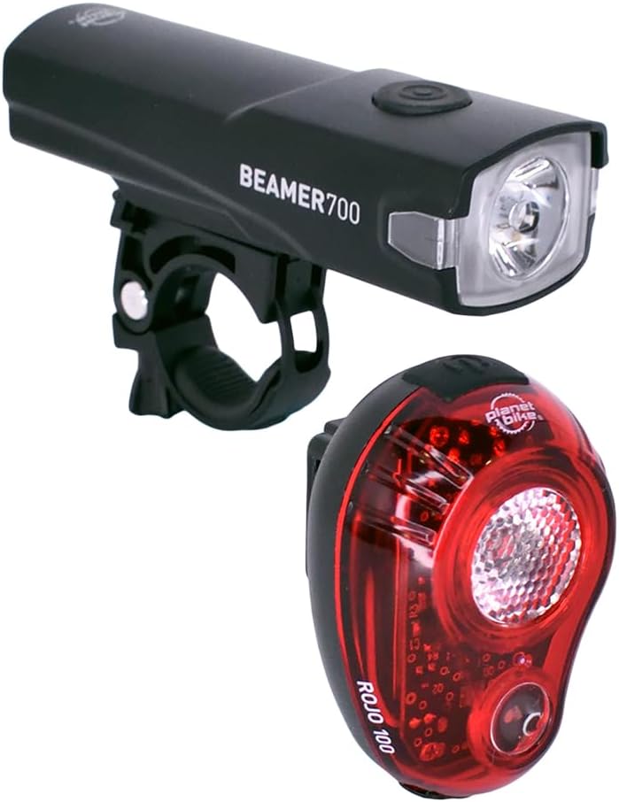 Planet Bike Beamer 700 & Rojo 100 Light Set
