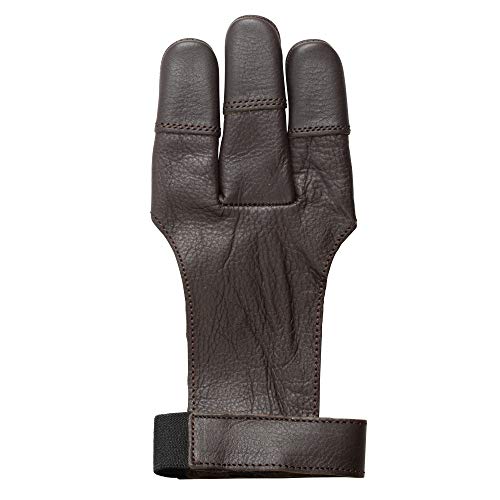 Bear Archery Leather 3 Finger Archery Shooting Glove (ASG101M) - Image 2