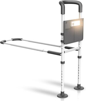 Agrish Bed Rails For Elderly With Motion Light
