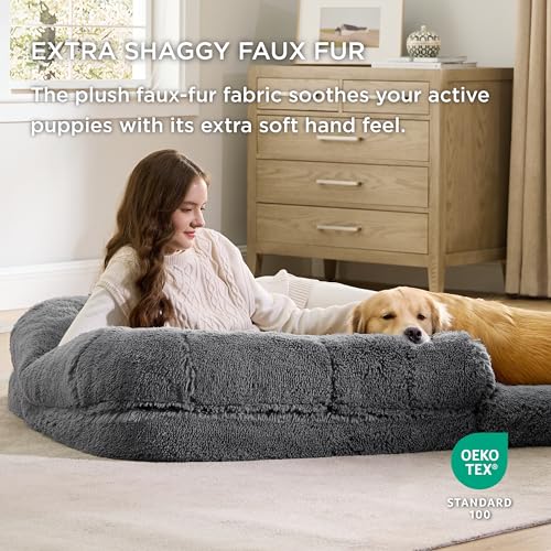 Bedsure Foldable Human Dog Bed For Adults - Image 4