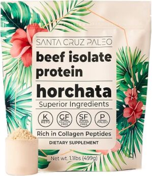 Santa Cruz Paleo Beef Isolate Protein Powder, Horchata