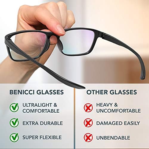 Benicci Stylish Blue Light Blocking Glasses - Image 4