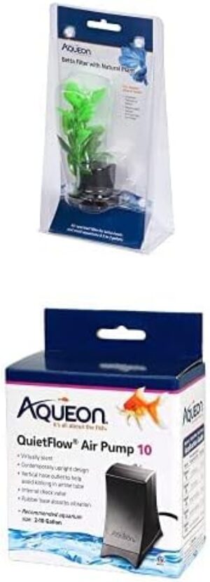 Aqueon Betta Filters Natural Plant Bundle