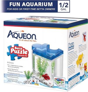 Aqueon Betta Puzzle Aquarium Fish Tank Kit
