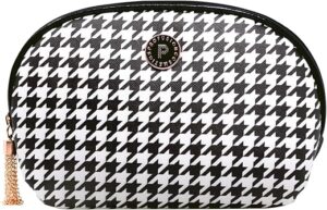 Profusion Cosmetics Beverly Hills Makeup Bag, Houndstooth Elegance