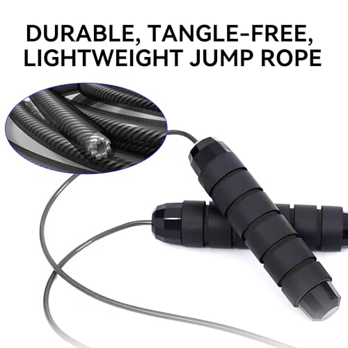 bfyq High-Speed Adjustable Weighted Jump Rope - Image 3