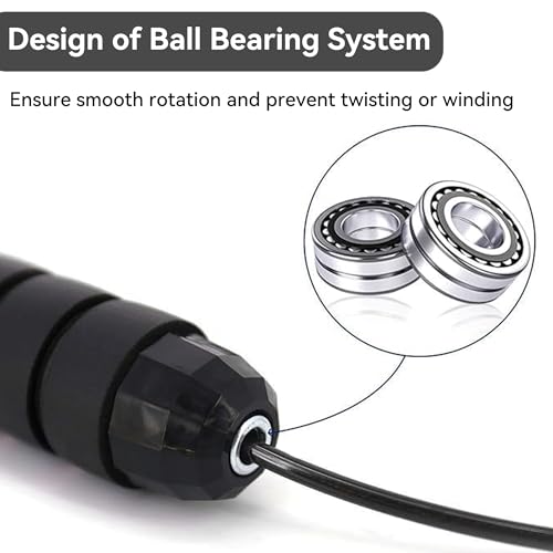 bfyq High-Speed Adjustable Weighted Jump Rope - Image 4