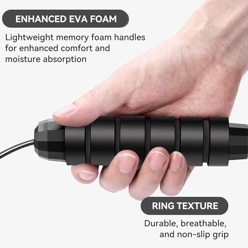 bfyq High-Speed Adjustable Weighted Jump Rope - Image 5