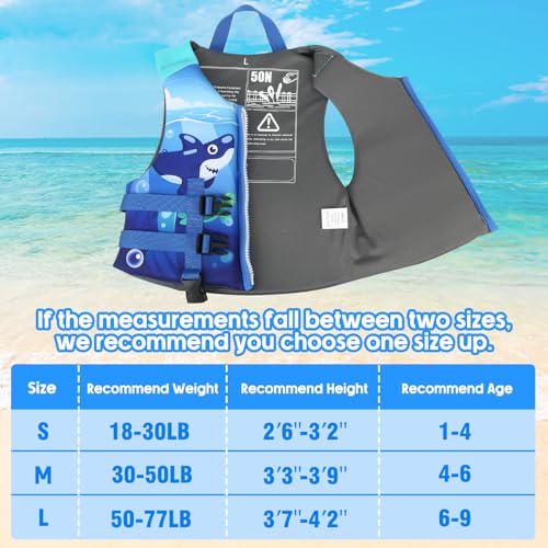 Biange Kids Swimming Floaties Jacket, 20-50 lbs - Image 5