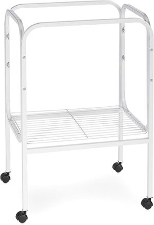 Prevue Pet Products Bird Cage Stand With Shelf, White