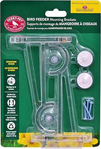Perky-Pet Bird Feeder Mounting Brackets 8203