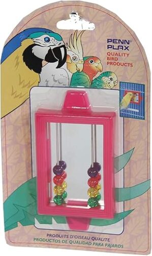 Penn-Plax Bird Life Mirror With Beads Toy (BA507)