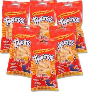 Penn-Plax Bird Treats - 6 Fun, Tasty Options (TWEETOS-Birdie Noodles)