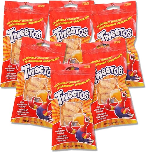 Penn-Plax Bird Treats - 6 Fun, Tasty Options (TWEETOS-Birdie Noodles)