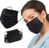 Borje Black 3 Ply Disposable Face Masks