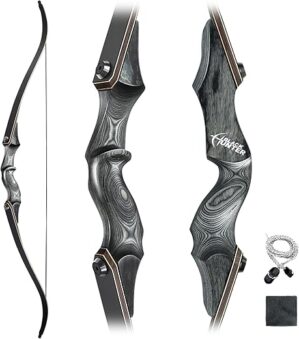 Obert Black Hunter Takedown Recurve Bow 60