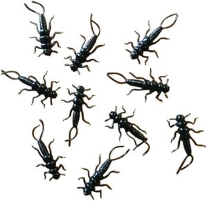 PA Lures Black Soft Plastic Stonefly 20 Pack