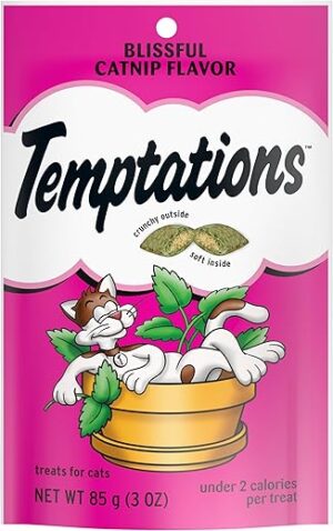 Temptations Blissful Catnip Flavor Cat Treats, 3 oz