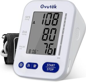 OVUTEK Blood Pressure Monitor, Large Cuff, 240 Memories