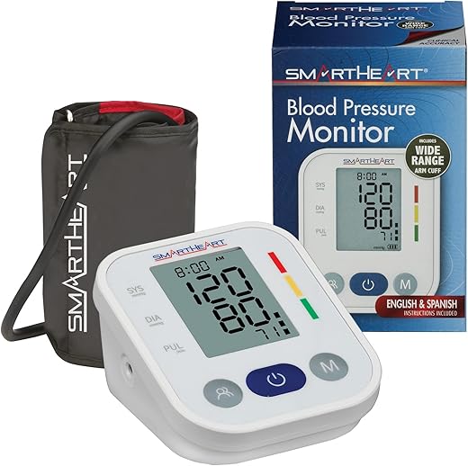 SmartHeart Blood Pressure Monitor With 2-Person Memory