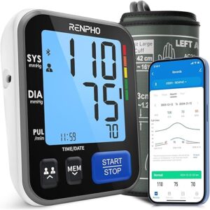 RENPHO Blood Pressure Monitor With Bluetooth Cuff