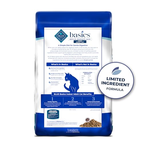 Blue Buffalo Basics Grain-Free Dry Cat Food, Duck & Potato Recipe - Image 2