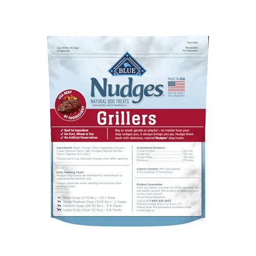 Blue Buffalo Grillers Natural Dog Treats, Real Steak - Image 2