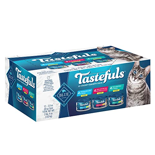 Blue Buffalo Tastefuls Flaked Wet Cat Food Variety Pack, 3-oz. Cans - Image 4