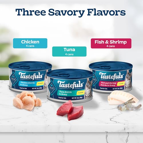 Blue Buffalo Tastefuls Flaked Wet Cat Food Variety Pack, 3-oz. Cans - Image 5