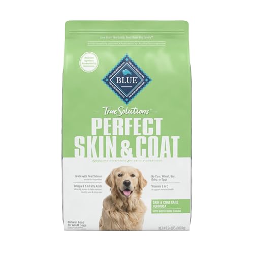 Blue Buffalo True Solutions Perfect Skin & Coat Natural Dog Food, Salmon, 24-lb - Image 4