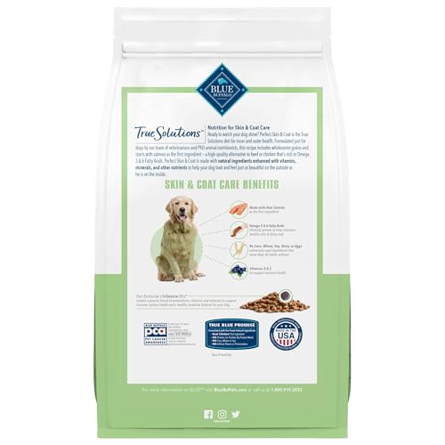 Blue Buffalo True Solutions Perfect Skin & Coat Natural Dog Food, Salmon, 24-lb - Image 2