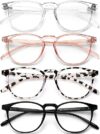 BOSSWIN Blue Light Blocking Glasses – 4 Pack