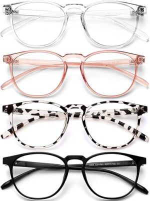 BOSSWIN Blue Light Blocking Glasses – 4 Pack