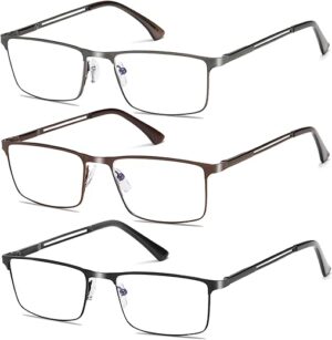 LOUOL READERS Blue Light Blocking Glasses For Men