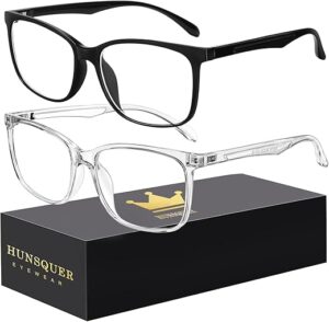 hunsquer Blue Light Blocking Glasses Men Women