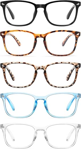 CCVOO Blue Light Blocking Reading Glasses Pack